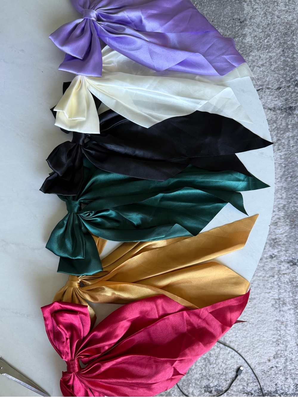 Satin Bow Headscarf - Multi Color Options